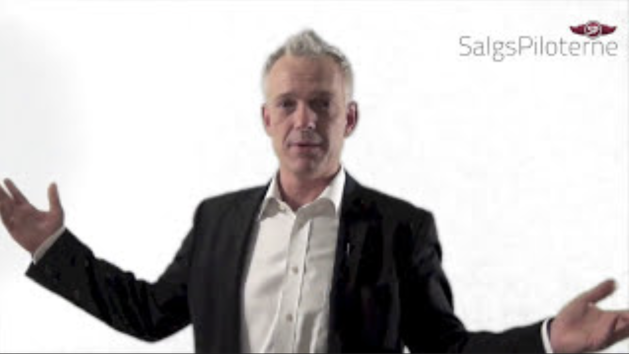 SalgsPiloterne Tony Evald Clausen Salg Sælgere Sælger glemmer at være sælger Kundekontakt