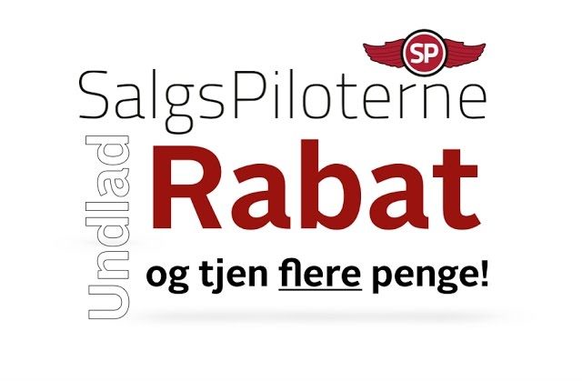 undlad rabat og tjen flere penge SalgsPiloterne