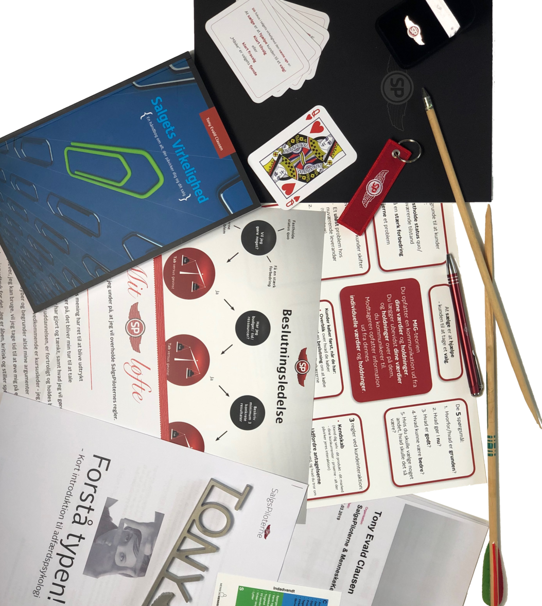 Boot Camp materiale SalgsPiloterne