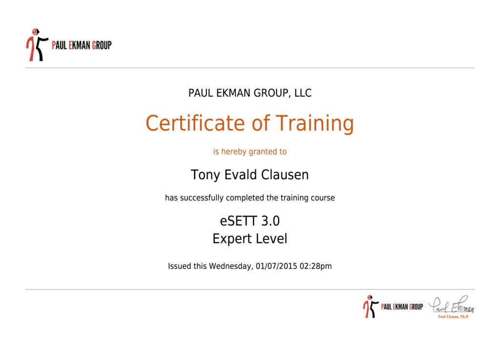 eSETT 3.0 - mikromimik Diplom Tony Evald Clausen